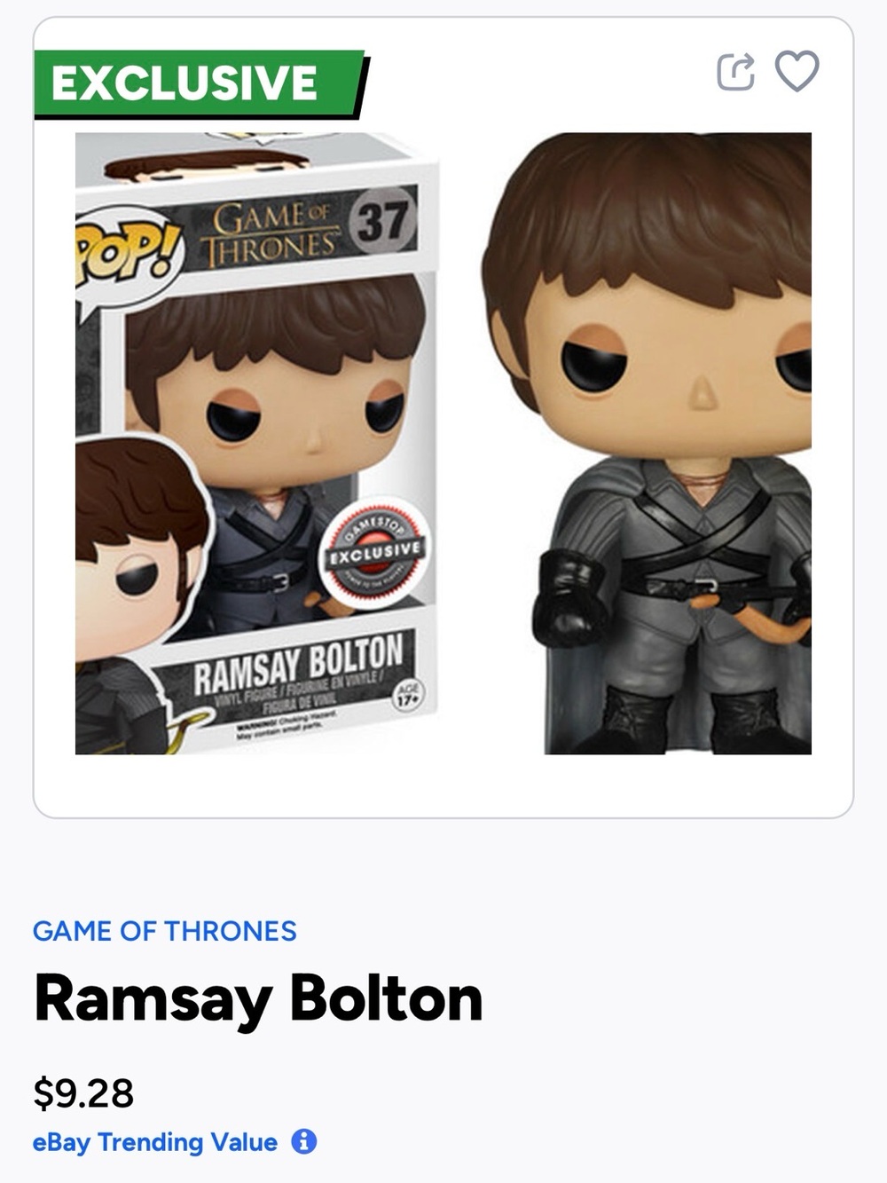 Ramsay Bolton Funko Pop- 37